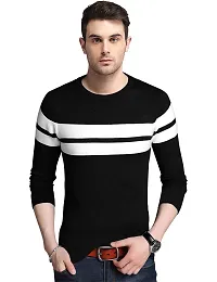 EYEBOGLER Men's Trendy Full Sleeves Round Neck Printed T-Shirt-thumb1