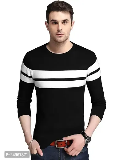 EYEBOGLER Men's Trendy Full Sleeves Round Neck Printed T-Shirt-thumb2