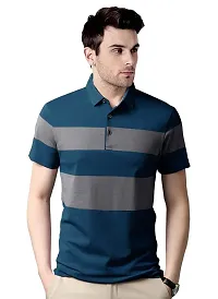 EYEBOGLER Mens Colorblocked Polo T-Shirt-thumb1