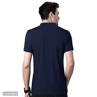 EYEBOGLER Mens Colorblocked Polo T-Shirt-thumb3