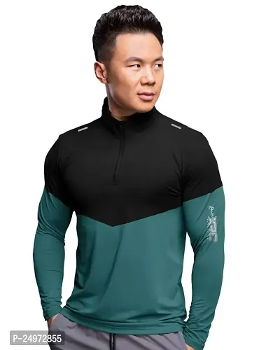 EYEBOGLER Mens Regular Fit Full Sleeve Dry Fit Tshirt-thumb0