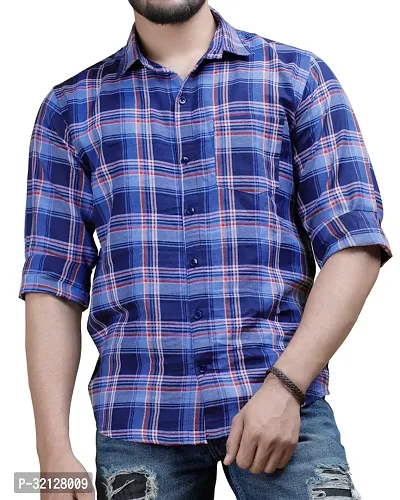 Reliable Multicoloured Viscose Checked Long Sleeves Casual Shirt For Men-thumb0