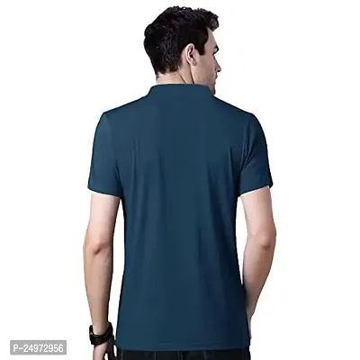 EYEBOGLER Mens Colorblocked Polo T-Shirt-thumb3