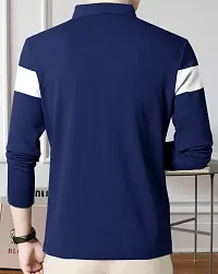 EYEBOGLER Mens Polo Neck Full Sleeve Printed Tshirt-thumb2