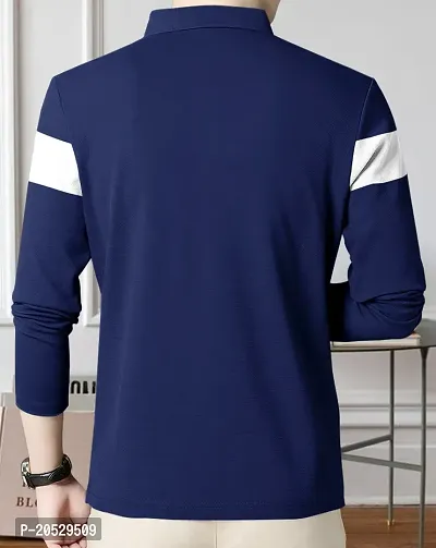 EYEBOGLER Mens Polo Neck Full Sleeve Printed Tshirt-thumb3
