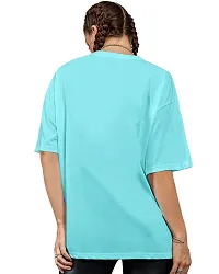 EYEBOGLER Women's Trendy Round Neck Full Sleeves Loose Fit Typography T-Shirt-thumb1