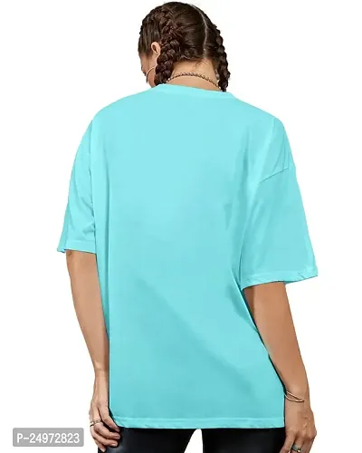 EYEBOGLER Women's Trendy Round Neck Full Sleeves Loose Fit Typography T-Shirt-thumb2