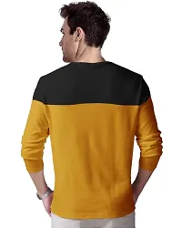 Noble Monk Mens Round Neck Full Sleeves Colorblocked T-Shirt-thumb1