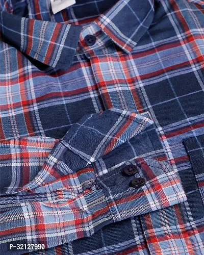 Reliable Multicoloured Viscose Checked Long Sleeves Casual Shirt For Men-thumb4