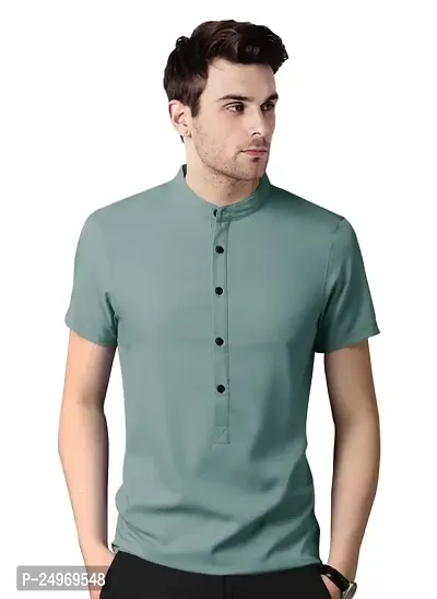 EYEBOGLER Mens Regular Fit Half Sleeve Cotton T-Shirt-thumb2