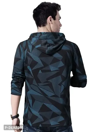 EYEBOGLER Men's Hooded Neck Full Sleeves Printed Regular Fit T-Shirt-thumb2