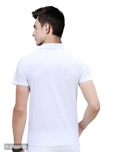 EYEBOGLER Mens Regular Fit Polo Neck Cotton T-Shirt-thumb2