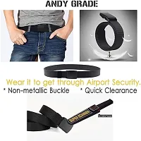 Unisex Nylon  Canvas Waist Belt Pack Of 2-thumb1