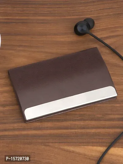 Trendy Men Brown Card Holder