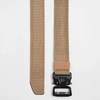 MEN CASUAL BEIGE NYLON,CANVAS BELT-thumb4