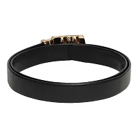 Winsome Deal Men Slider Buckle Artificial Leather belt Pack of 1-thumb2