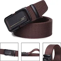 Kastner Men Brown Canvas Solid Belt-thumb1