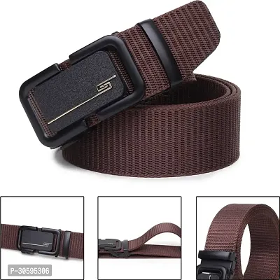 Kastner Men Brown Canvas Solid Belt-thumb2