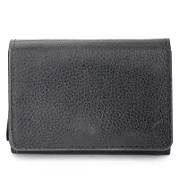 Kastner Artificial Leather Black Card Holder-thumb3