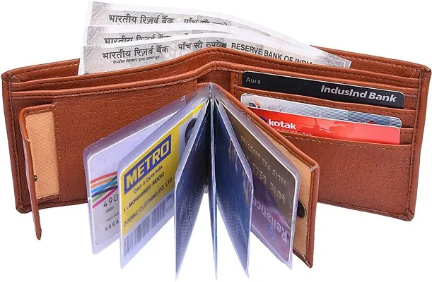 Tan Multi Two Fold Wallet