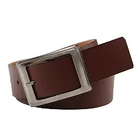 Pack Of 2 Multicoloured Leatherette Formal Belt For Men's-thumb1