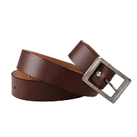 Pack Of 2 Multicoloured Leatherette Formal Belt For Men's-thumb2