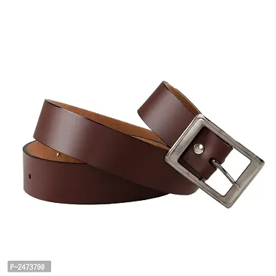 Pack Of 2 Multicoloured Leatherette Formal Belt For Men's-thumb3