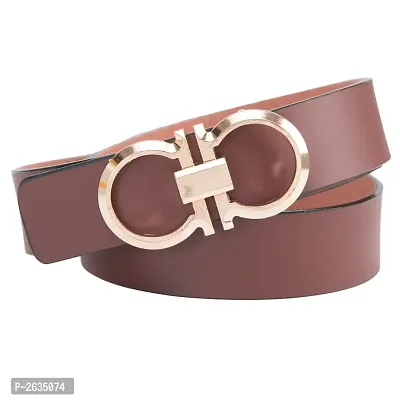 Men's Brown Leatherite Belt-thumb0