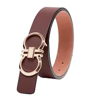 Men's Brown Leatherite Belt-thumb2