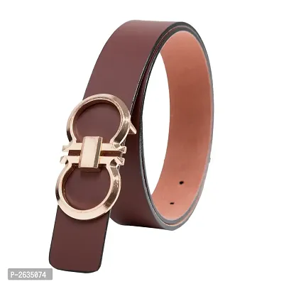 Men's Brown Leatherite Belt-thumb3