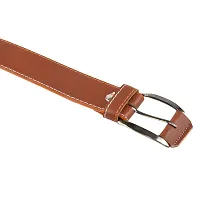 Elegant Tan PU Solid Men's Belt-thumb2