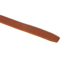 Elegant Tan PU Solid Men's Belt-thumb3