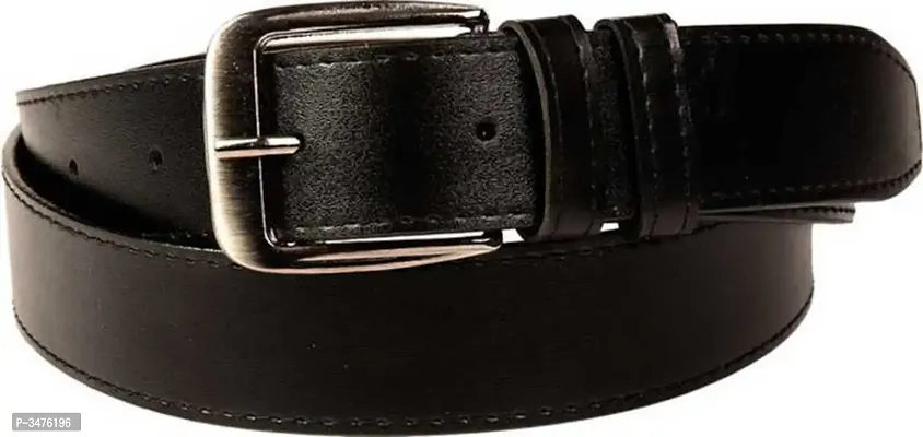 Men's Multicoloured Leatherite Slim Solid Top Grain Casual Belts - (2 BELT)-thumb3