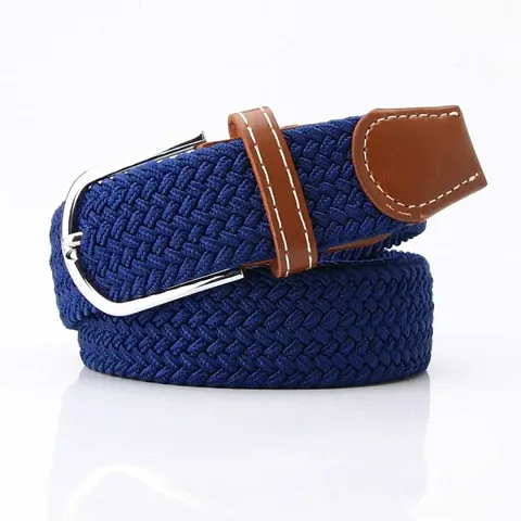 Men's Woven Design Canvas Casual Slim Belt