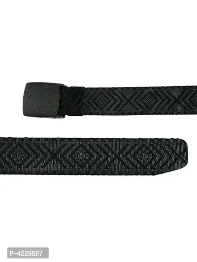 Trendy Canvas Black Army Belt for Men's-thumb4