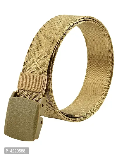 Trendy Canvas Tan Army Belt for Men's