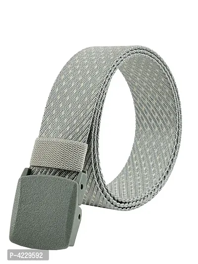 Trendy Canvas Silver Army Belt for Men's