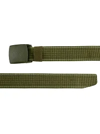 Trendy Canvas Green Army Belt for Men's-thumb3