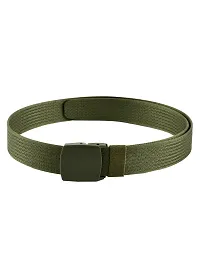 Trendy Canvas Green Army Belt for Men's-thumb1