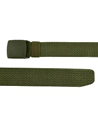 Trendy Canvas Green Army Belt for Men's-thumb3