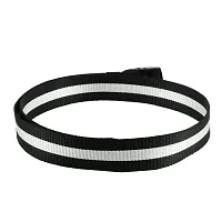 Elite Black Solid Canvas Belt For Men-thumb2