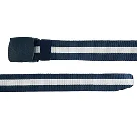 Elite Blue Solid Canvas Belt For Men-thumb3