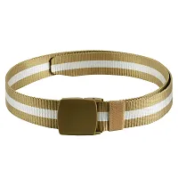 Elite Tan Solid Canvas Belt For Men-thumb1