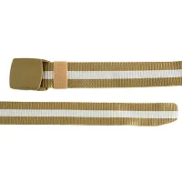 Elite Tan Solid Canvas Belt For Men-thumb3