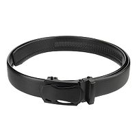 Mens Party Formal Casual Black Artificial Leather Belt-thumb1