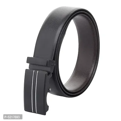 Trendy Black Artificial Leather Solid Casual Belts For Men And Boys-thumb0