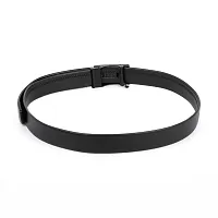 Stylish Black Synthetic Leather Solid Casual And Formal Belts For Men-thumb2