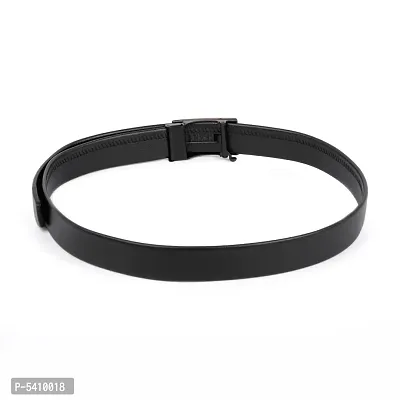 Stylish Black Synthetic Leather Solid Casual And Formal Belts For Men-thumb3