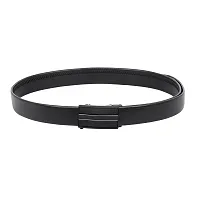 Stylish Black Synthetic Leather Solid Casual And Formal Belts For Men-thumb1