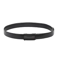 Stylish Black Synthetic Leather Solid Casual And Formal Belts For Men-thumb1